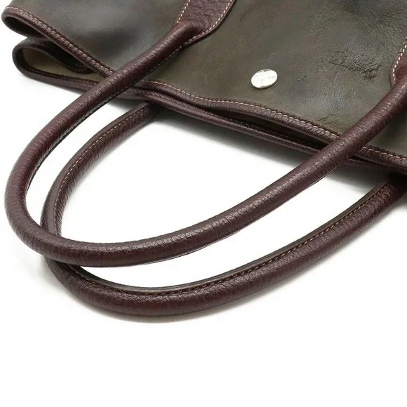 Hermes Garden Party PM Amazonia Tote Bag Authentic Beautiful Bordeaux Color - Picture 7 of 9